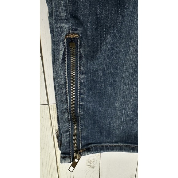 KUT FROM THE KLOTH Skinny Leg‎ Mid Rise Dark Wash Blue Denim Jeans Women's Sz 14 - Picture 7 of 10